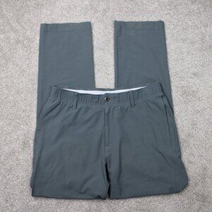 Under Armour Drive Pants Mens 34x32 Gray UA Golf Stretch Straight Leg Athleisure